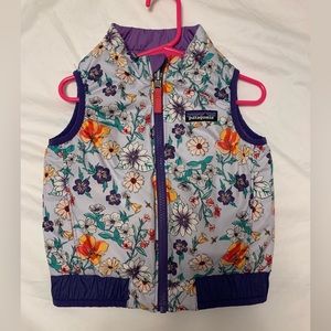 Patagonia toddler reversible puffer vest